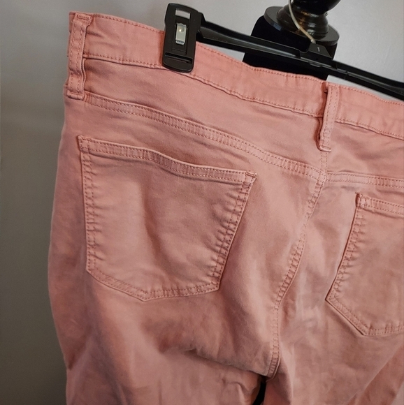 Buffalo David Bitton Havana 18/38 High Rise Soft Stretch Ankle Skinny Pink - Picture 9 of 13